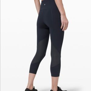 Lululemon Pace Rival High Rise Crop 22” Black 8